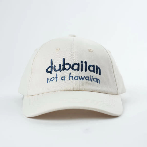 Dubaiian Not Hawaiian Cap – Pink & Beige