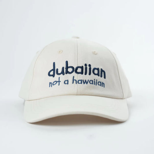 Dubaiian Not Hawaiian Cap – Pink & Beige